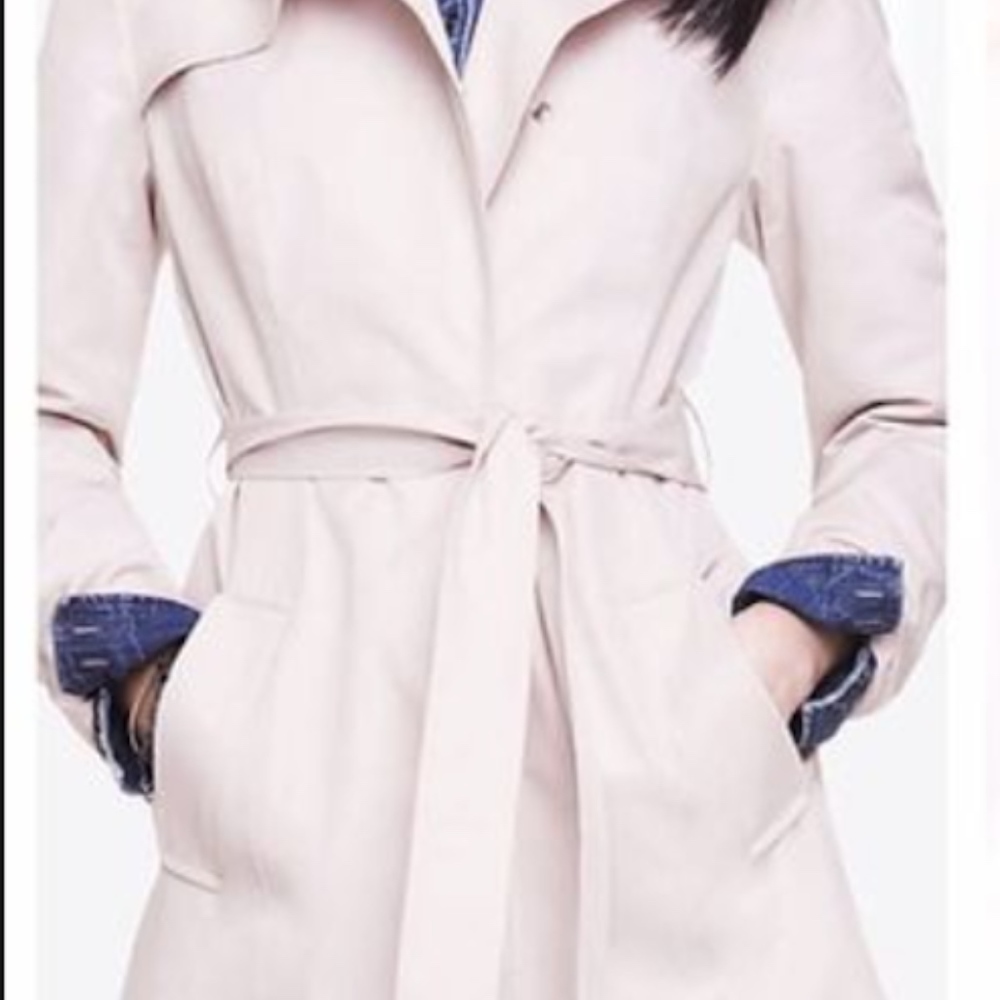 Express Blush Pink Military Style Trench Coat